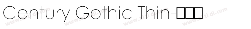 Century Gothic Thin字体转换 Century Gothic Thin字体转换